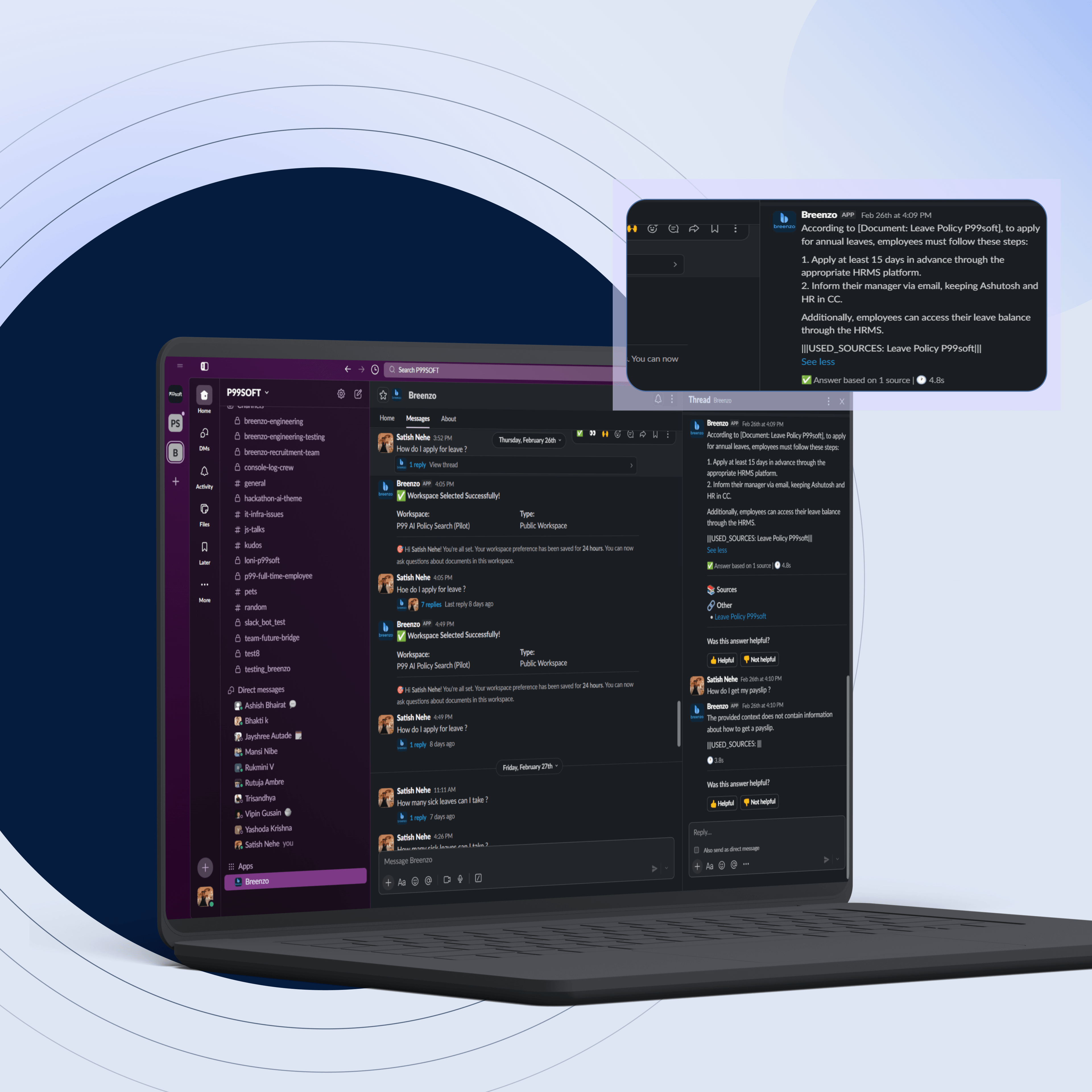 Breenzo Bot Integration In Slack